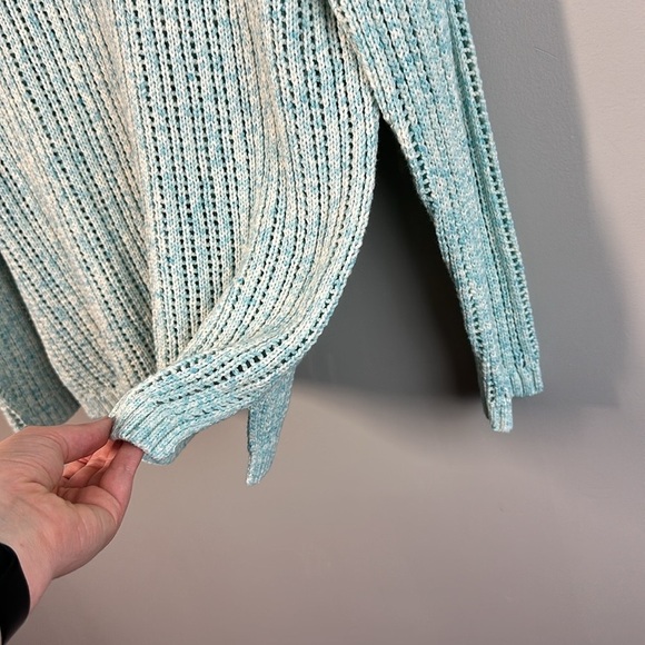 NWT Talbots Open Stitch Space Dyed Long Sleeve Ribbed Sweater Size M - Picture 8 of 10